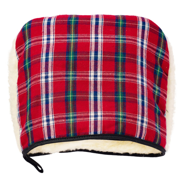 Bouillotte-chauffe-pieds-ecossais rouge