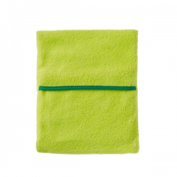 bouillotte vert anis tissus polaire