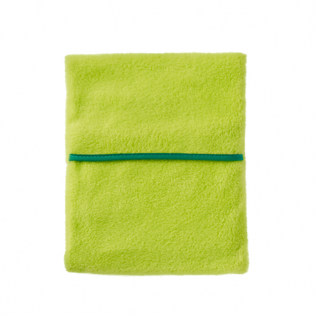 bouillotte vert anis tissus polaire