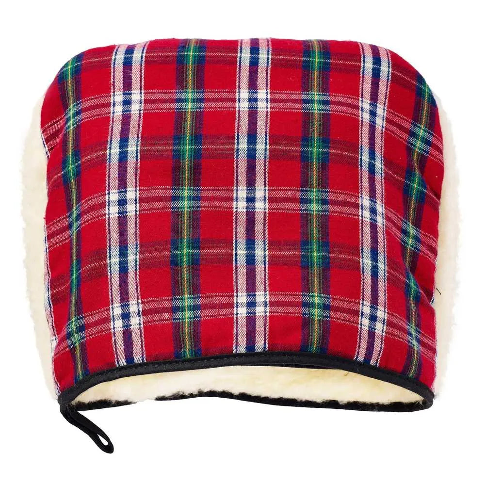 Bouillotte-chauffe-pieds-ecossais rouge