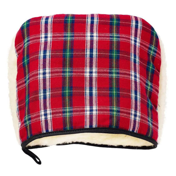Bouillotte-chauffe-pieds-ecossais rouge